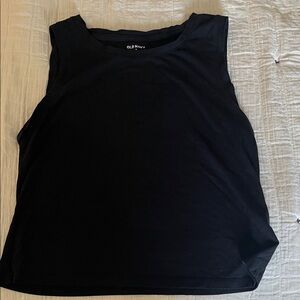 Old Navy Women's Classic Black Tank Top- Cropped Medium
